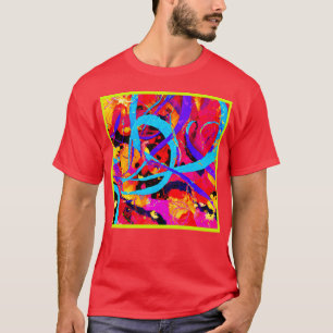 Camiseta Alegre juego de patrones coloridos