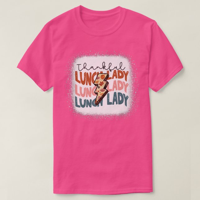 Camiseta Alegre Lunch Lady Bendita Lunch Lady Th (Diseño del anverso)