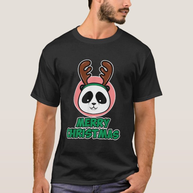 Camiseta Alegre Para Fans de Panda Panda (Anverso)