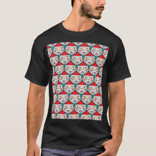 Camiseta Alegre patrón de Navidades de Santa Claus