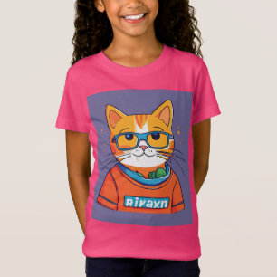 Camiseta Alegre Pegatina de Coworker de Cat"
