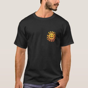 Camiseta Alegre Sonriente Sol Retro Kidcore Art