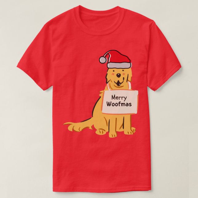Camiseta alegre woofmas (Diseño del anverso)
