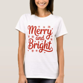 Camiseta Alegre y Brillante, camiseta de Navidad