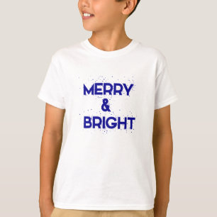 Camiseta Alegre y Brillante con copos de nieve