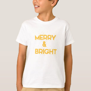 Camiseta Alegre y Brillante con copos de nieve