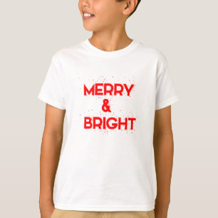 Camiseta Alegre y Brillante con copos de nieve