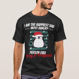 Camiseta Alegre y embarazada, soy la más triste feliz más h