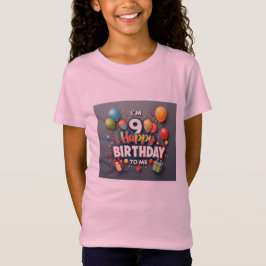 Camiseta Alegres Chicas de la celebración de cumpleaños 9