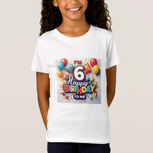 Camiseta Alegres Chicas de la celebración del sexto cumplea
