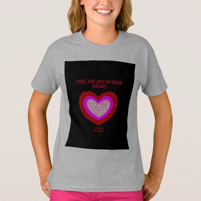 Camiseta Alegres Chicas del corazón ligero acero para camis (Anverso)