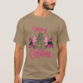 Camiseta alegres Chicas navideñas navidades rosados