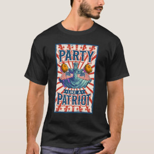 Camiseta Alegres Estatua De La Libertad El 4 De Julio