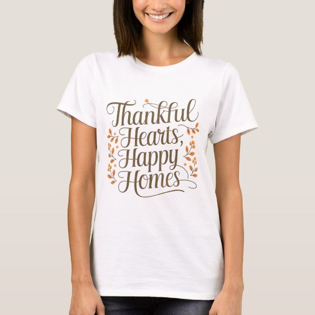 Camiseta Alegres hogares felices (Anverso)