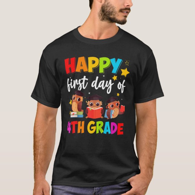Camiseta Alegres Lechuzas Felices El Último Día Del Cuarto  (Anverso)