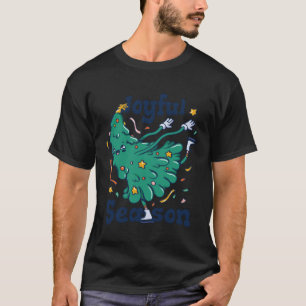 Camiseta Alegres navidades de año nuevo de temporada Pullov