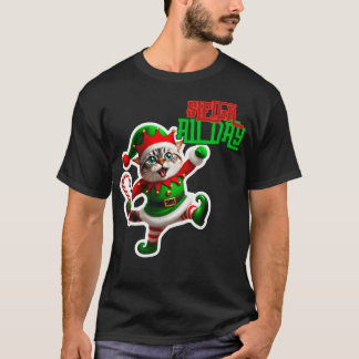Camiseta Alegres Navidades Gatos Con Regalos - Festividades