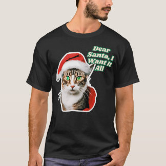 Camiseta Alegres Navidades Gatos Con Regalos - Festividades