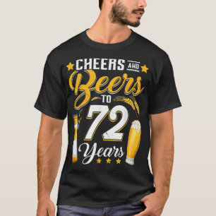 Camiseta Alegres Y Cervezas A 72 Años Graciosos 72º Cumplea