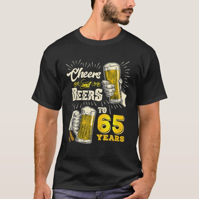 Camiseta Alegres Y Cervezas A La Cerveza De 65 Años (Anverso)