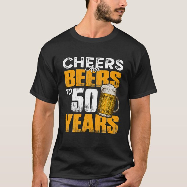 Camiseta Alegres Y Cervezas A Los 50 Años Funny (Anverso)