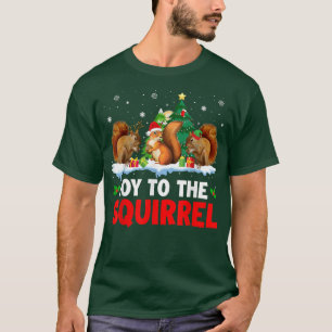 Camiseta Alegría A Los Navidades De ardilla Santa Elf Reind
