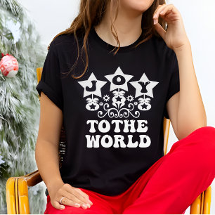 Camiseta Alegría a los Navidades de las mujeres negras mode