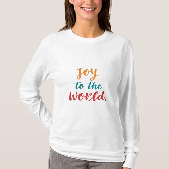 Camiseta Alegría al mundo (Anverso)