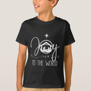 Camiseta Alegría Al Mundo Jesús Escena De La Natividad Cris