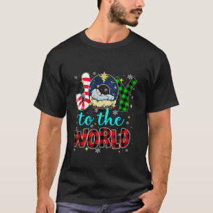 Camiseta Alegría Al Mundo Jesús Navidades Pjs Nativity Chri