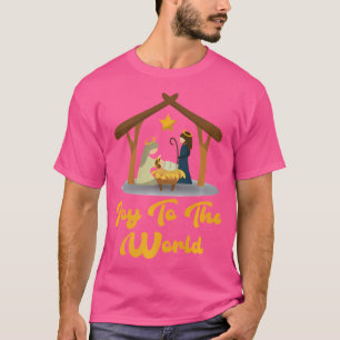 Camiseta Alegría Al Mundo Navidades Natividad Nacimiento Cr