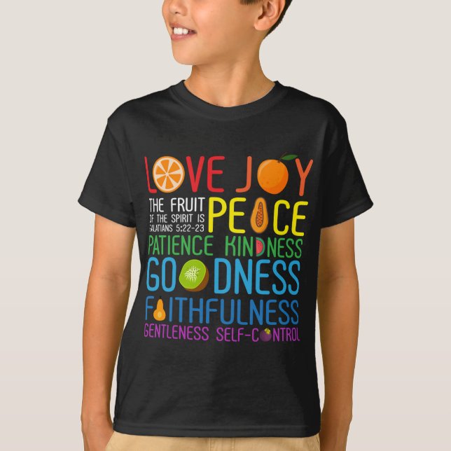 Camiseta Alegría Amor La Fruta Del Espíritu Es Paciencia De (Anverso)