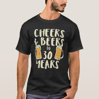 Camiseta Alegría cerveza de 30 años de edad 30 años Bebida 