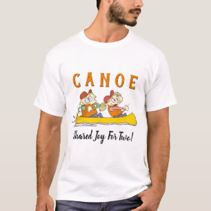 Camiseta Alegría compartida canoa para el dibujo animado