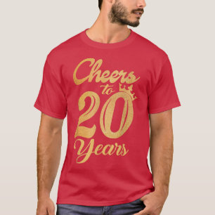 Camiseta Alegría De Beber Graciosa Para La Mujer De 20 Años