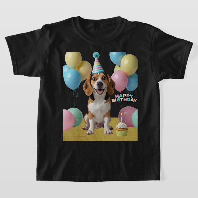 Camiseta Alegría de Cumpleaños con Mi Beagle (Distribución)