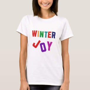 Camiseta Alegría de invierno - Coloridas Cartas acogedoras