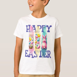 Camiseta Alegría de la cesta de huevos de Pascua