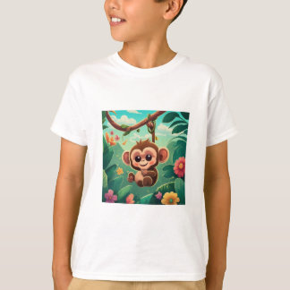 Camiseta "Alegría de la jungla: juguetona colección de cami