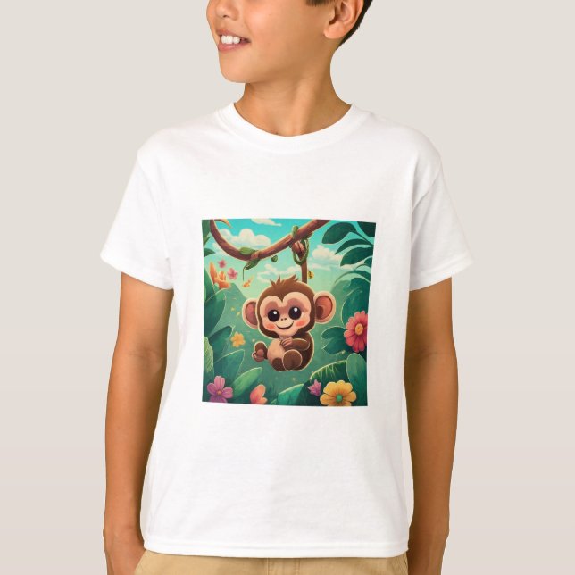 Camiseta "Alegría de la jungla: juguetona colección de cami (Anverso)
