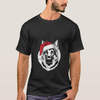 Camiseta Alegría de mujeres GSD Santa Perro en pastor alemá