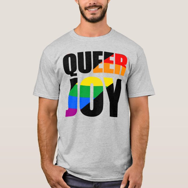 Camiseta Alegría de Queer (Anverso)