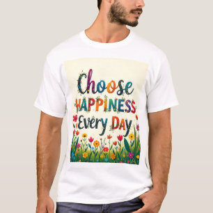Camiseta Alegría del abrazo: Elige La Felicidad Cada Día