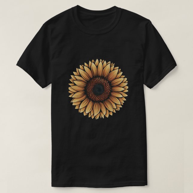 Camiseta Alegría del girasol (Diseño del anverso)