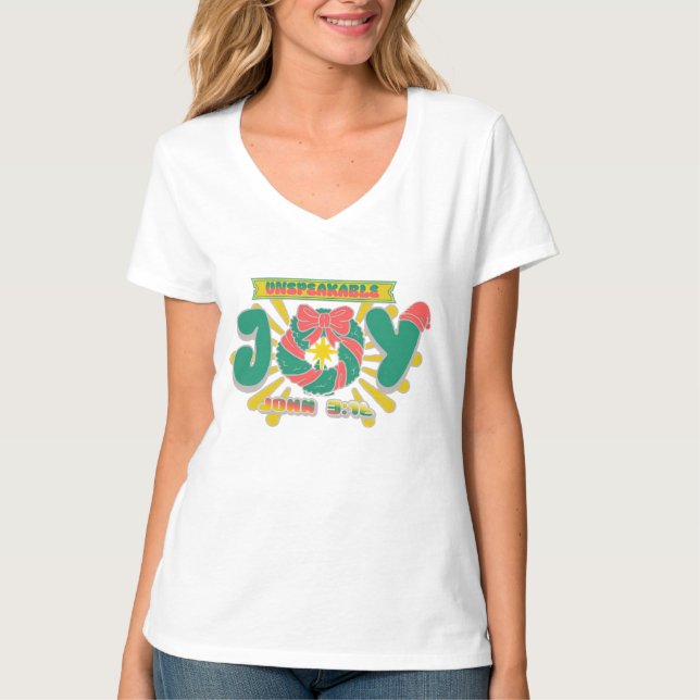 Camiseta Alegría indecible (Anverso)