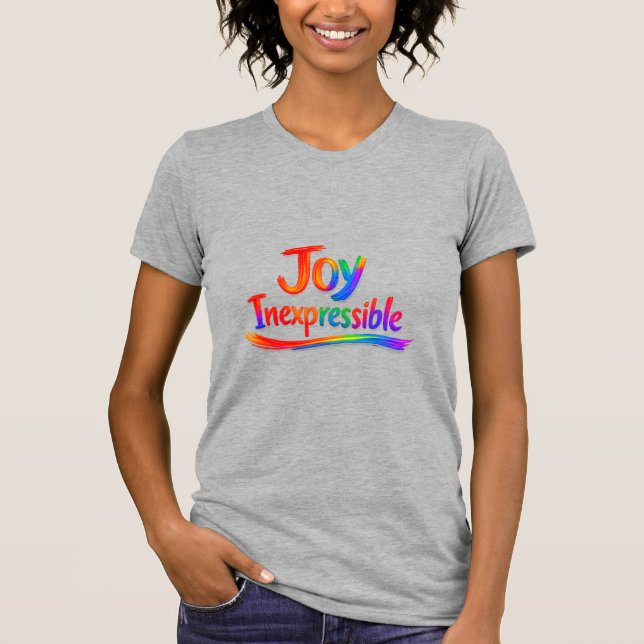 Camiseta ALEGRÍA INEXPRESABLE -1 Pedro 1:8 (Anverso)
