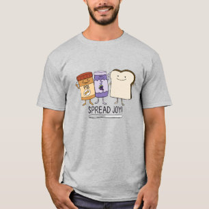 Camiseta Alegría linda de la extensión de la mantequilla