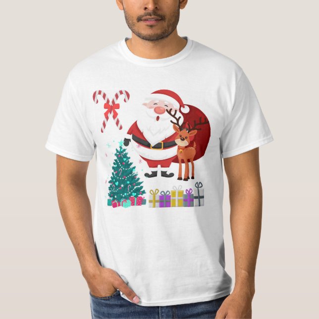 Camiseta Alegría Mágica de Navidad" (Anverso)