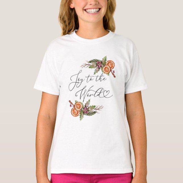 Camiseta Alegría Moderna A Los Navidades Del Mundo (Anverso)