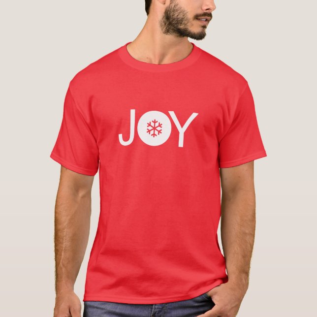 Camiseta Alegría Navideña Roja (Anverso)